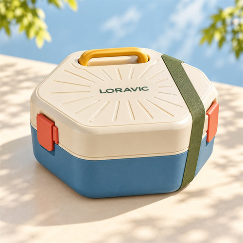 Loravic Multi-Section Carry Lunch Box - main product view