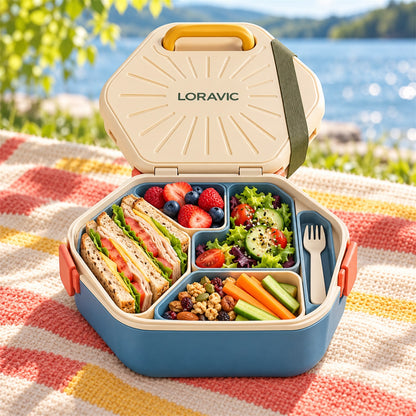 Loravic Multi-Section Carry Lunch Box - secondary product or use view