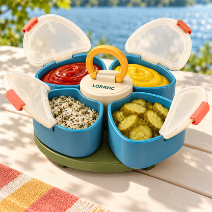 Loravic Four-Section Condiment Server - secondary product or use view