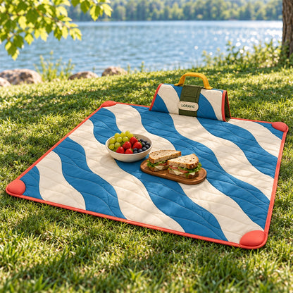 Loravic Foldable Quilted Picnic Mat - secondary product or use view